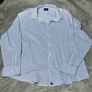 Stripe long sleeve dress shirt